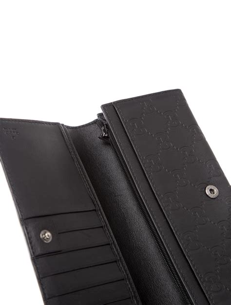 black gucci long wallet|gucci long wallet women's.